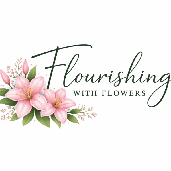 Flourishing with flowers logo